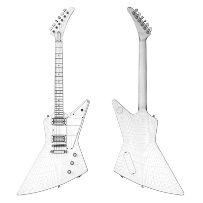 Gibson Explorer Electric Guitar - (White, Black, Beige) — View 5