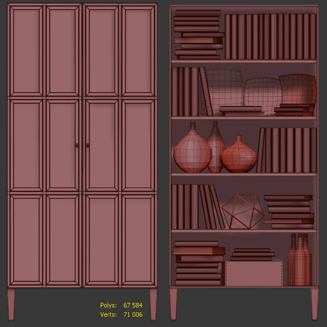 Wardrobe / showcase Andersen. Cabinet / Showcase Andersen by Etg-Home — Descargar