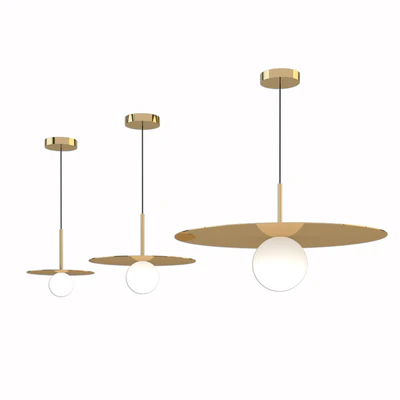 Pablo designs 12 inch rose gold bola pendant — Ver 3