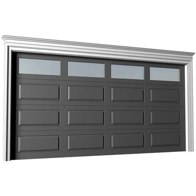 Automatic Garage Doors in classic style.Garage Doors.Traditional Automatic Wood Garage Doors.Entrance modern Gates — Ver 1