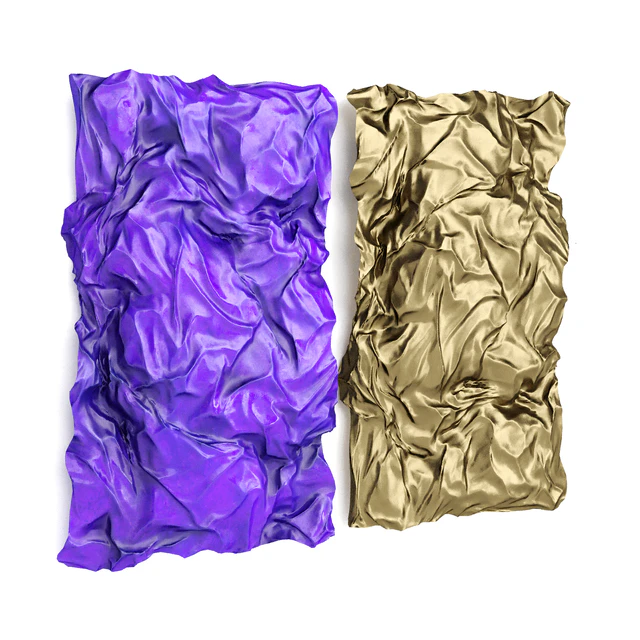 Wrinkled metal wall art — Descargar