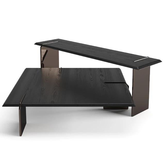 Minotti Keel square coffee tables set — Descargar