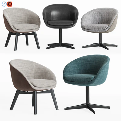 Minotti Russell Little Lounge & Dining Chair Set — Вид 1