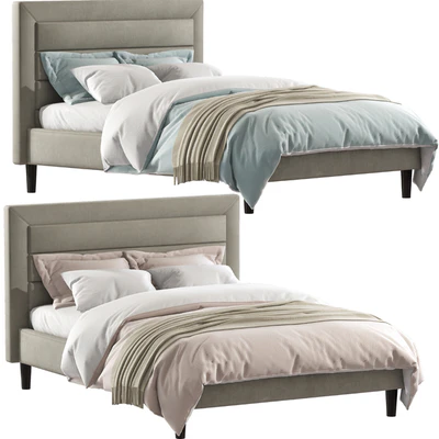 Mehta Tufted Upholstered Platform Bed — Ver 1