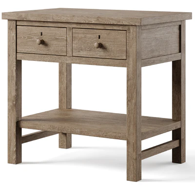 Farmhouse 28.5" 2-Drawer Nightstand by pottery barn — Ver 1
