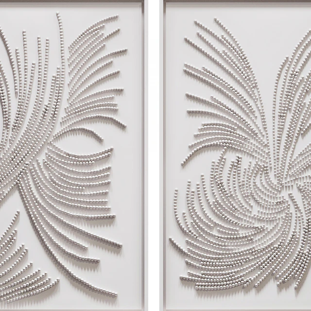 Панно White Diptych — Скачать