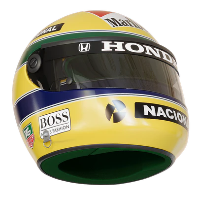 Шлем пилота формулы 1 Айртон Сенна 1988 — Вид 6