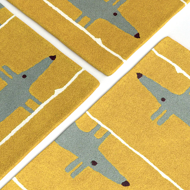 Ковер Scion Mr Fox Mustard Rug — Скачать