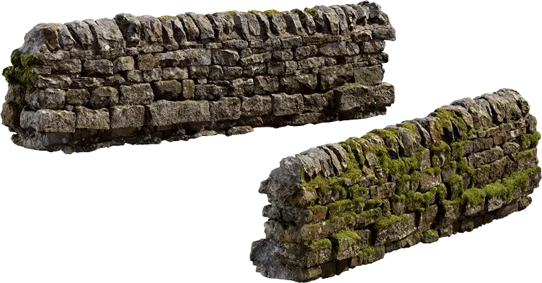 mossy stone wall 009 — Скачать