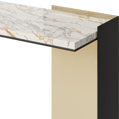 Baker Wrap Console Marble Top — Ver 5