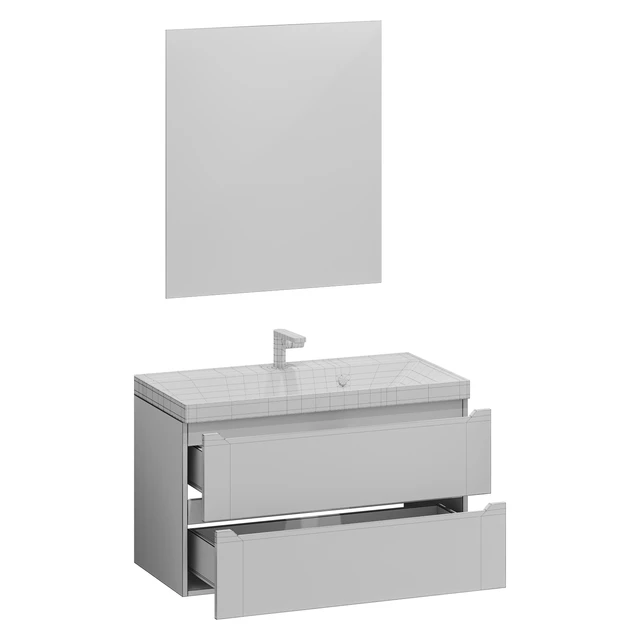 Vanity unit with washbasin Uperwood Tanos 90 cm — Descargar