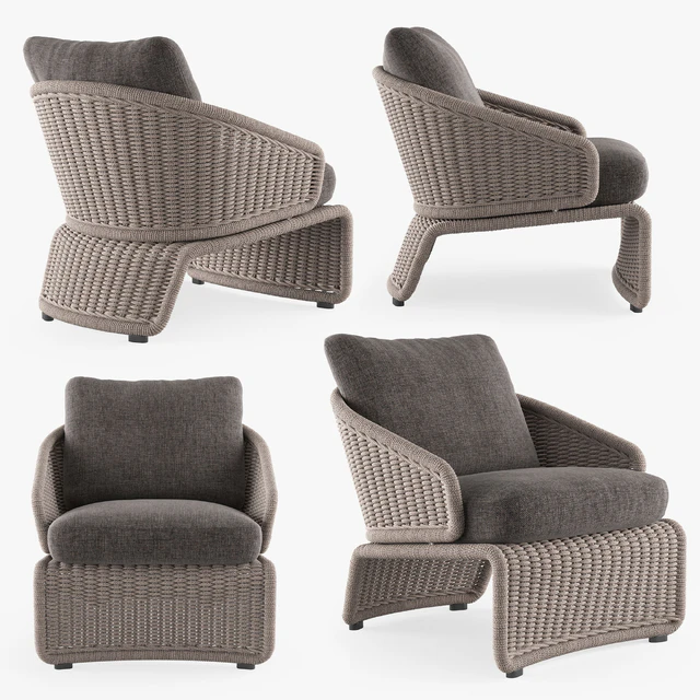 MINOTTI HALLEY outdoor armchair — Скачать