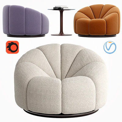 Pierre Paulin Fauteuil Alpha — Ver 1