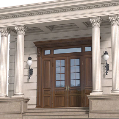 Column Porch Entrance to the house Classic Porch — Ver 5