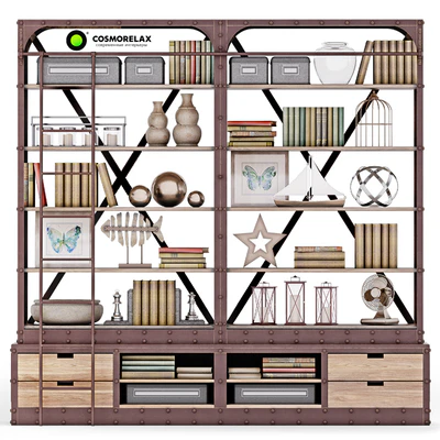 Cosmorelax\Стеллаж Дач (VT10967-01) +Декоративный набор LOFT — Вид 1