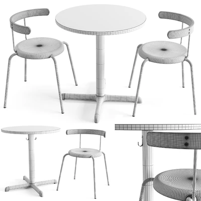 Table and Chair Stensele Yngvar — Ver 3