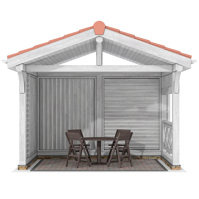 Беседка терраса веранда / Arbor gazebo canopy — Скачать