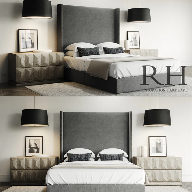 Lawson Custom Platform Bed Set / Restoration Hardware — Скачать