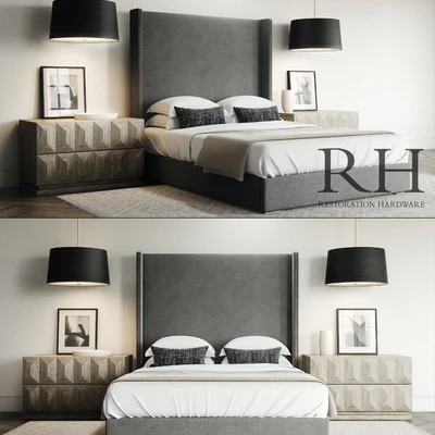 Lawson Custom Platform Bed Set / Restoration Hardware — Вид 1