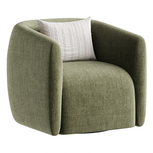 Bernhardt Aline Upholstered Swivel Barrel Chair — Скачать