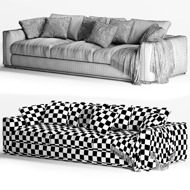 Flexform Asolo 3 seater sofa — Скачать