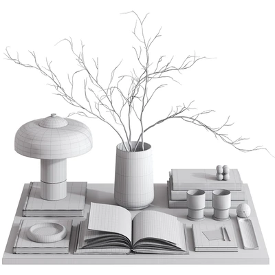 Decorative set with Giovanni Table Lamp — Ver 4