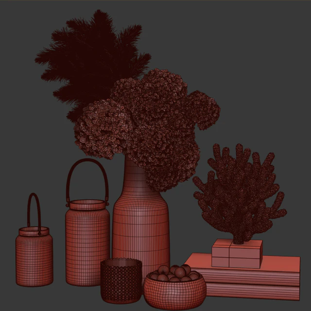 Decoration Set 07 Dry Flower and Coral — Скачать