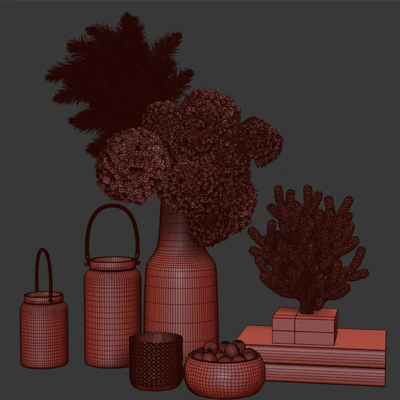 Decoration Set 07 Dry Flower and Coral — Вид 3