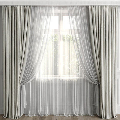 Curtains with window 499C — Ver 7