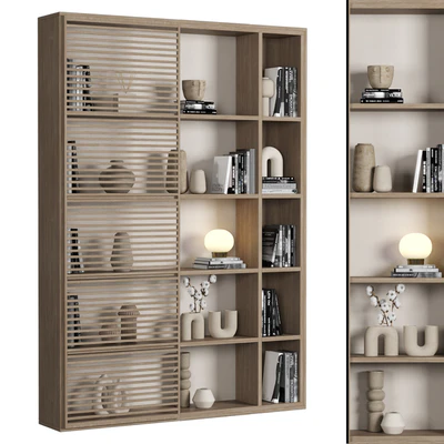 Cabinet with shelves 041 — Ver 1