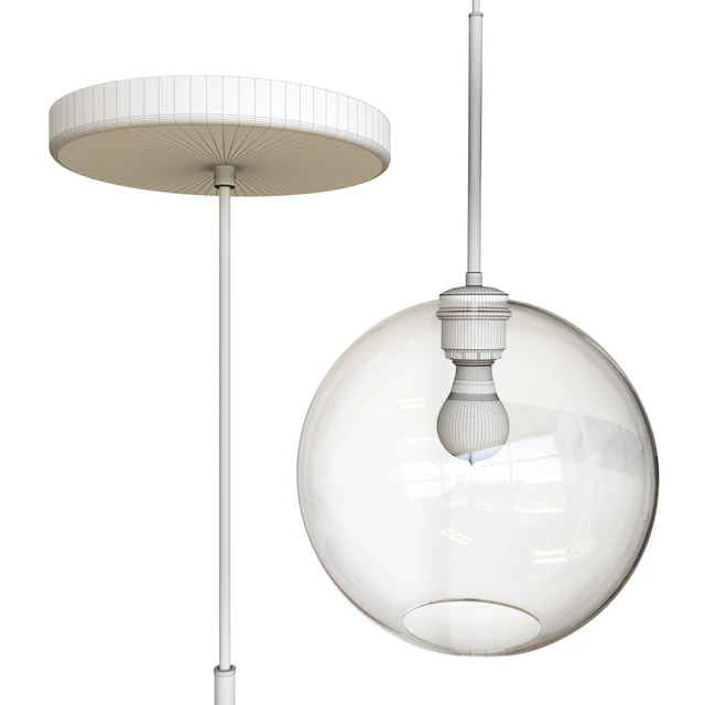 West Elm Sculptural Glass Globe Pendant - Medium — Скачать