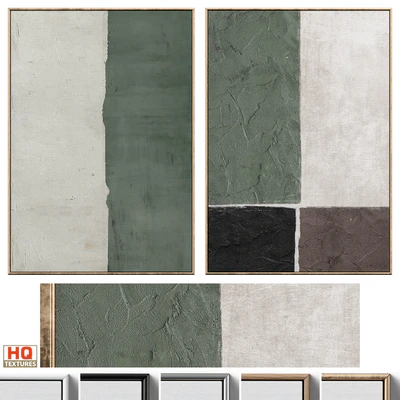 Mid-Century Plaster Textured Wall Art C-597 — Ver 1