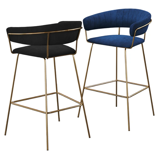 Hanna velvet bar stool — Скачать