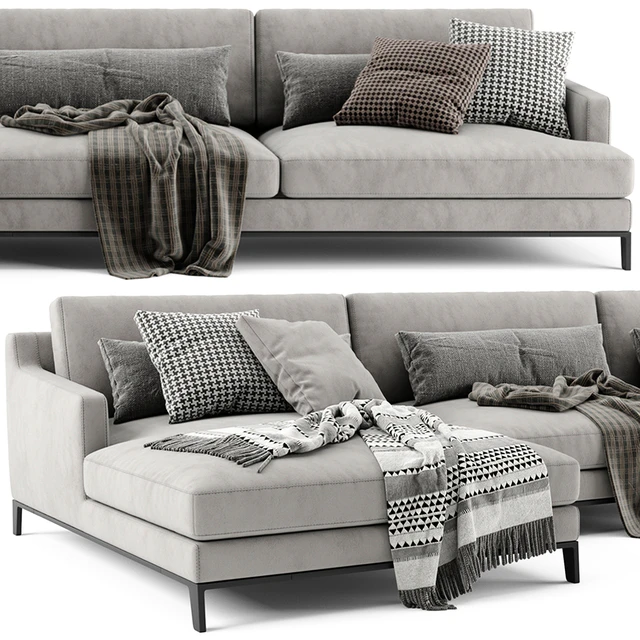 Poliform Bellport Chaise Longue Sofa — Descargar