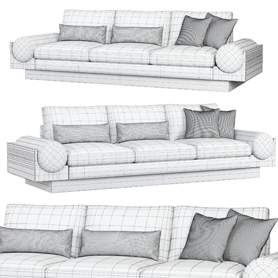 RH | 1960 S GRAND BOLSTER SOFA — Ver 3