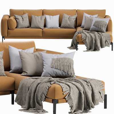 Flexform Romeo Chaise Longue Sofa — Ver 6