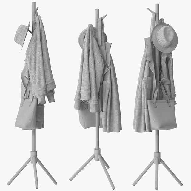 LENDRA Deluxe Wooden Coat Rack Tree — Descargar