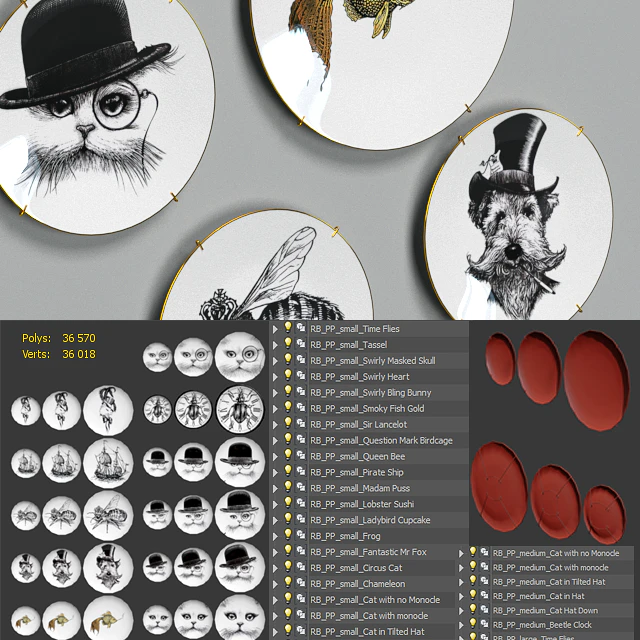 Decorative plates Rory Dobner Perfect Plates decoration set — Descargar