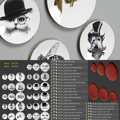 Decorative plates Rory Dobner Perfect Plates decoration set — Ver 3