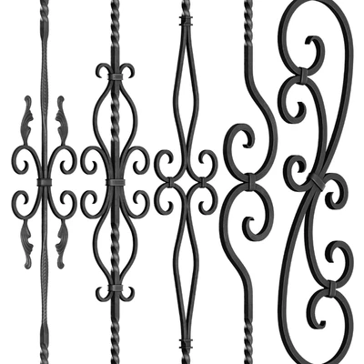 Wrought Iron Bundle No2 Railing — Ver 4
