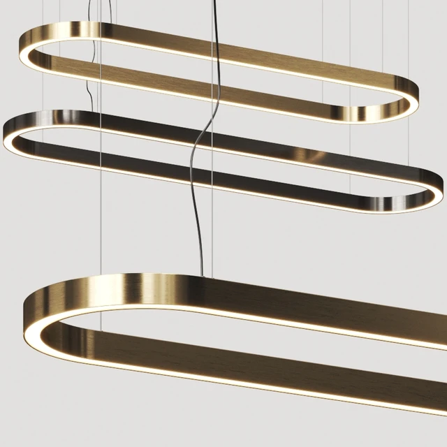 Euroluce Lampadari Profile Oval Pendant Lamp — Скачать