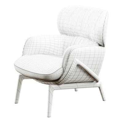 Elysia Lounge Chair Curly Sheepskin — Вид 6