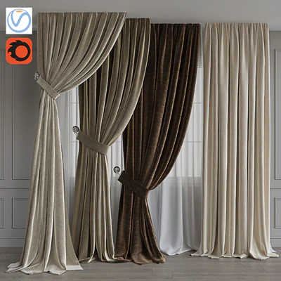 Set of portieres 39. Beige gamma — Ver 1