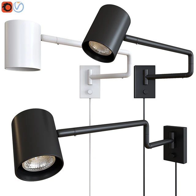 IKEA  NYMANE Wall lamp with swivel stand — Descargar