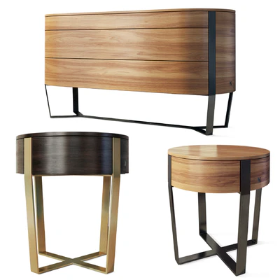 Bedside chest of drawers Venere Natuzzi — Ver 1