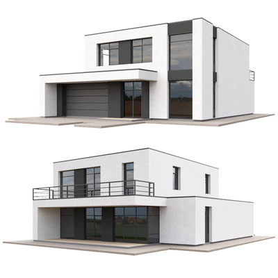 Set of low poly houses 02 — Ver 6