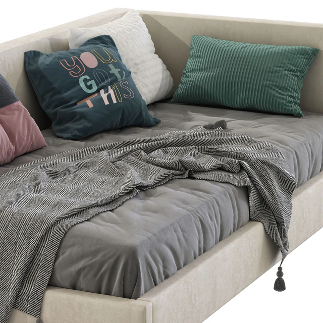 Corner Timo Upholstered Bed — Descargar