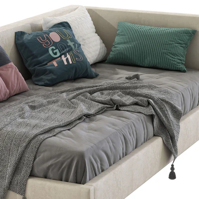 Corner Timo Upholstered Bed — Ver 6