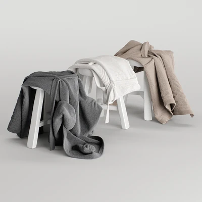 Bathrobes hanging set 3 — Ver 7