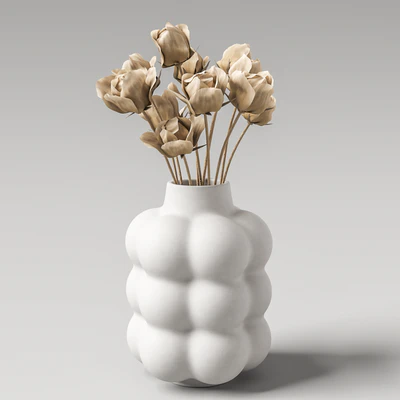 Decorative ceramic vase with flowers — Вид 5